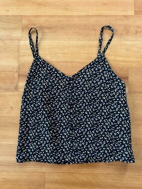 Madewell tank top w/small flower print